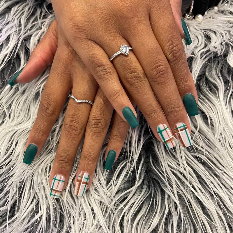 Luxury ombre acrylic nails
