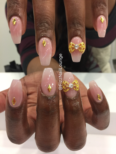 Stunning nail art at Fizz Nail Lounge Houston